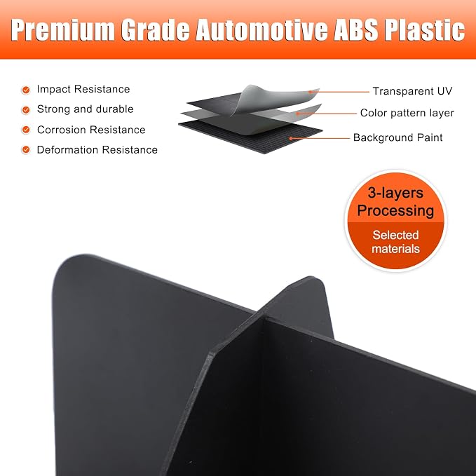 Glove Box Dividers Organizer Compatible with Cadillac Escalade 2007-2014 Accessories, 3 PCS Automotive Center Consoles Insert Glove Compartment Tray Secondary Storage ABS Black