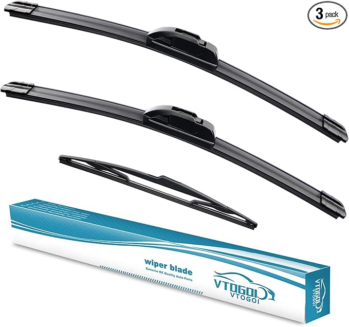 OEM Windshield Wiper Blades Replacement for BMW X3 2004 2005 2006 2007 2008 2009 2010, All Weather Original Factory Quality Front & Rear Wipers Set 22"+21"+14" (Pack of 3