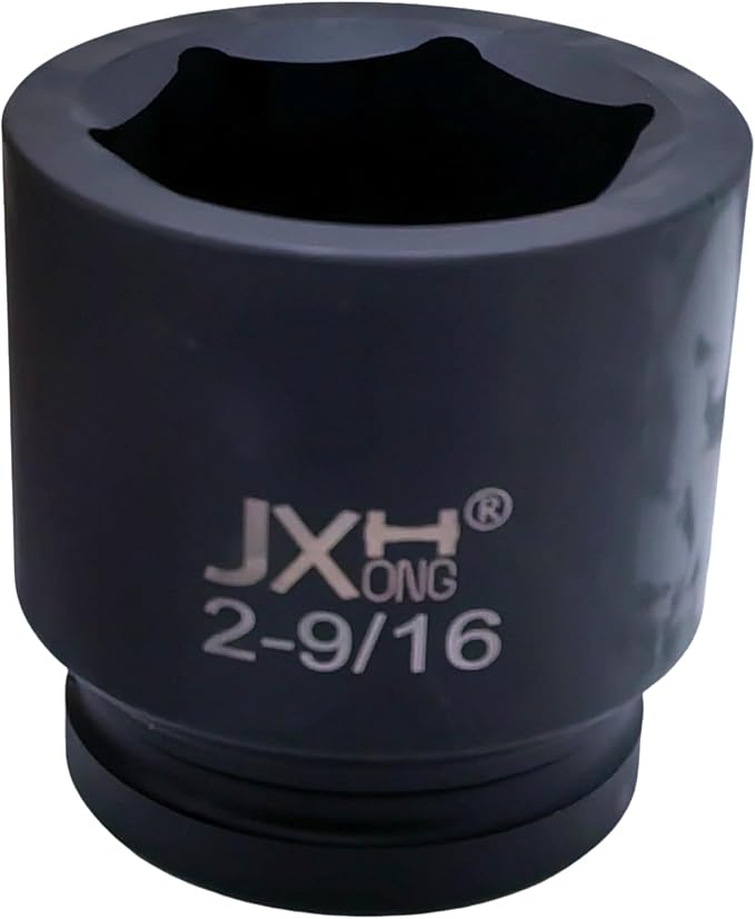 1-1/2" Drive Impact Socket, 6-Point, Heat Treated Cr-Mo Steel – Heavy Duty for Hydraulic Impact Wrench (2-9/16")
