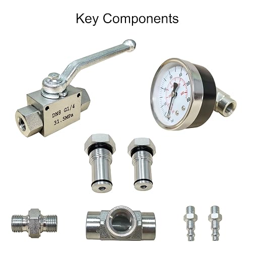 Professional IPR Air Test Kit Compatible with Ford 6.0L & 7.3L Powerstroke Diesel Engines - High-Pressure Oil System Leak Detection Tool with Adapter Fitting, O-Rings, and Shutoff Valve