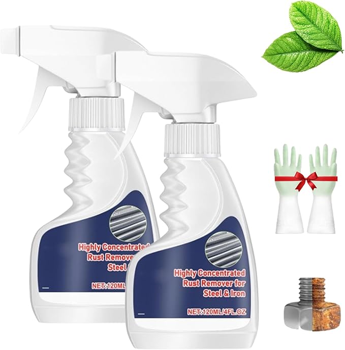 2027 Upgrade Steel Rust Remover, Rust Remover Spray For Metal (*2)