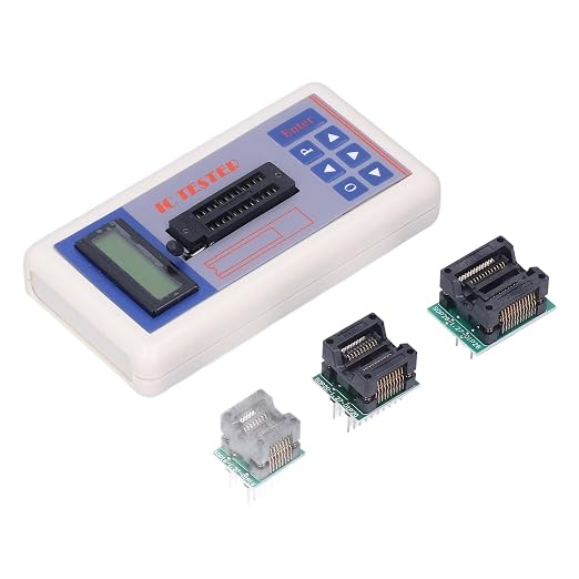 Multifunctional IC Transistor Tester, Integrated Circuit Tester with 5V 3.3V AUTO Modes for Microelectronics Engineers (with Terminal) ic Tester chip capacitance ic Tester Professional