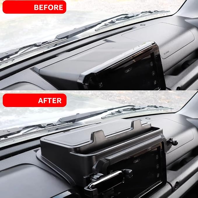 7 Inch Navigation Screen Storage Box for Suzuki Jimny JB74 JB64 2/3 Door 2019-2026, Center Console Dashboard Organizer Tray Jimny Interior Accessories ABS