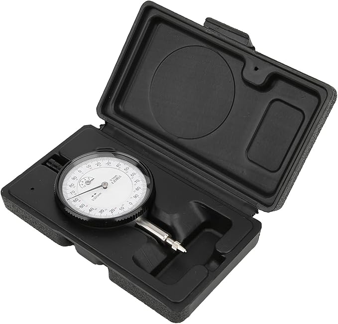 Dial Indicator, 0.001mm 0‑1mm Dial Measuring Tool 8 Jewels Shockproof Dial Indicator Micrometer Measuring Tool for 3D Printer Leveling