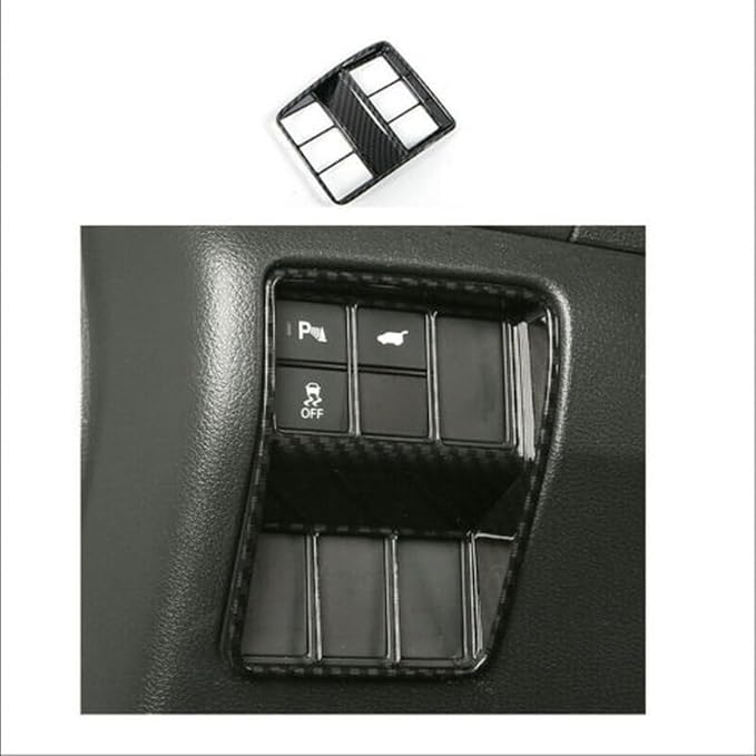 12Pcs Car Carbon Fiber Style Interior Kits Decoration Cover Trim for Honda CRV CR-V 2017 2018 2019 2020 2021 2022 (Carbon Fiber Color)