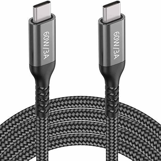15FT USB-C to USB C Cable 60W, Extra Long USB Type-C Cable for iPhone 15,MacBook Pro 2020,iPad Air 5th,Galaxy S23 S22,Note 20,Pixel 7,Switch, Type C Laptops and Phone