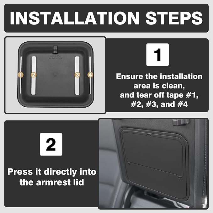 Muslogy Center Console Organizers Compatible with 2024 2025 2026 GMC Acadia & Chevy Traverse Accessories Interior Storage Insert Tray Secret Compartment(Lower Center Console Organizer+Hidden Box)
