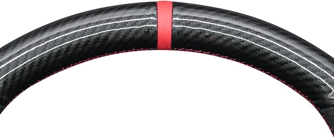 MEWANT Hand Stitch Steering Wheel Cover Wrap for Subaru WRX 2015-2021 / WRX STI 2015-2021 Steering Wheel Accessories for Subaru WRX