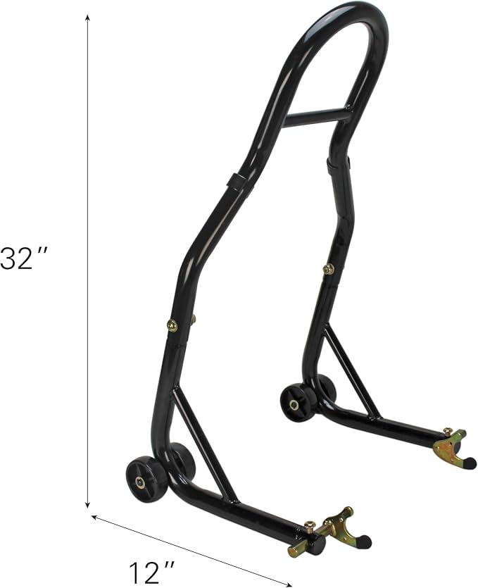 Extreme Max 5600.3211 Sport Bike Motorcycle Front & Rear Spool-Style Lift Stand - Fits Most Yamaha, Honda, Kawasaki, Suzuki, Ducati, BMW