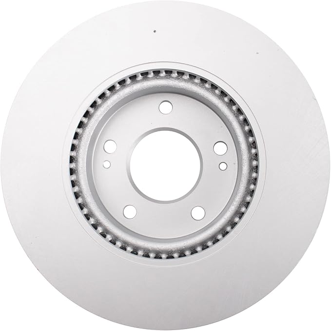 TRQ Front Brake Rotor Set G Coated Vented Compatible with 2006-2017 Hyundai Sonata Tucson Veloster 2010-2018 Kia Forte Forte Koup Forte5 Optima Sportage