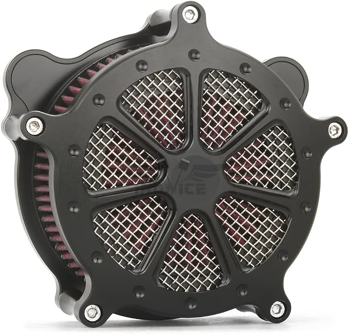 For harley air cleaner filter Sportster Softail Touring street road king glide Dyna for harley davidson air intake filters (Black Speed 7 style -red filter, B-For Softail/Dyna 93-15 ，Touring 01-07)