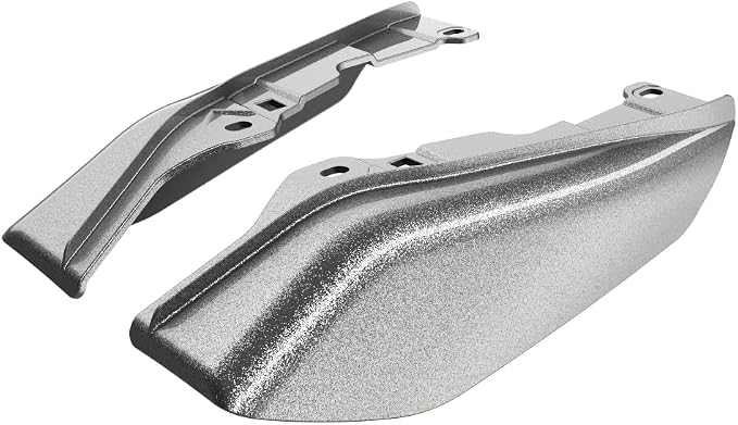 Advanblack 2025 RG Mid Frame Air Deflector, Mercury Silver Harley Air Deflector Heat Shield Compatible for Harley Touring Street Glide, Road King, Electra Glide, 2009-2025