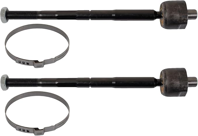 TRQ Front Inner Tie Rod Set 2 Piece Compatible with 2017-2023 Cadillac XT5 17-23 GMC Acadia