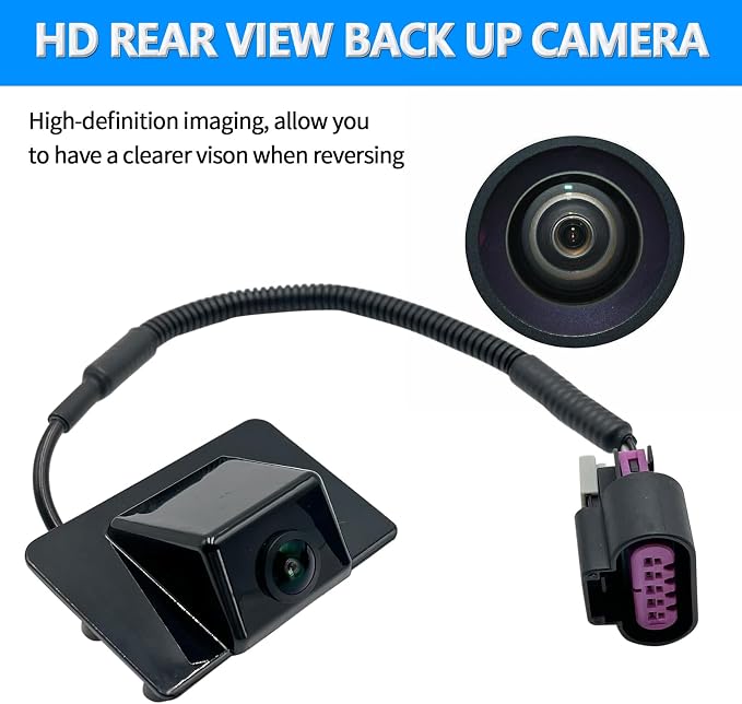 Rear View Back Up Camera Compatible with Cadillac Escalade Chevy Suburban Tahoe GMC Yukon Reverse Park Assist Camera Replaces 15173619 GM1960104