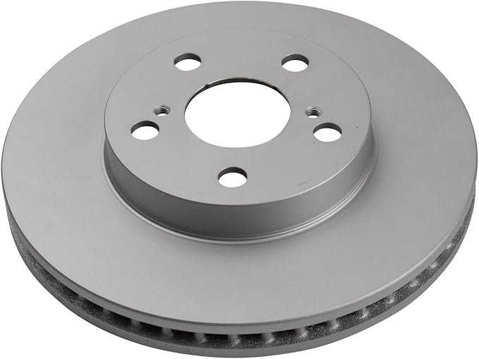 TRQ Front Brake Rotor Set G Coated Vented Compatible with 2011-2017 Lexus CT200h 2010-2015 Toyota Prius 2012-2015 Prius Plug-In