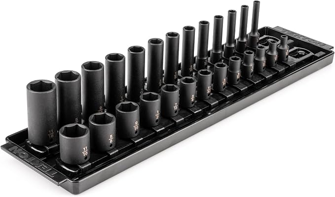 TEKTON 1/4 Inch Impact Socket Set, 26-Piece | SID90200