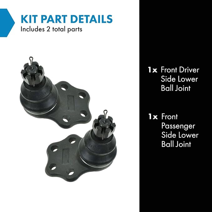 TRQ Front Lower Ball Joint Set Compatible with 1997-1999 Dodge Dakota 1999 Durango