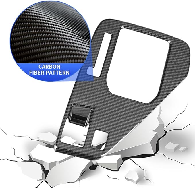Car Central Control Gear Shift Panel Trim Cover for Subaru Crosstrek 2024 2025 2026 Auto Interior Decorations Accessories Center Console Protection Frame Chrome Carbon Fiber Style kit