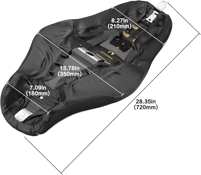 2-Up Driver Passenger Seat for Harley Sportster 883 1200 Diamond | 2004-2006 & 2010-2016 XL1200 XL883, Leather Cover, Front Rear Riding, Easy Direct Replacement, Waterproof and Dustproof