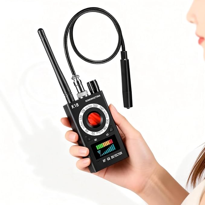 Hidden Camera detectors, Anti spy Camera detectors, GPS Tracker detectors, Hidden Device detectors for RVs, Hotels, bathrooms, Homes, and Offices (Black)