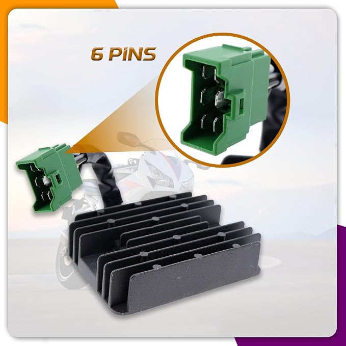 SH748AA Regulator Rectifier 32105-Z6L-0001 32105Z6L0001 Charging Module with Sub-Wire Harness Compatible with Honda GX620 GX670 GX690 GX270UT2 GX440IU GX630 GX630R Engine
