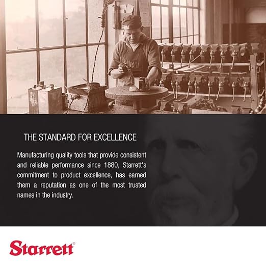 Starrett Outside Micrometer with One-Piece Spindle, Satin Chrome Finish and Advanced Sleeve Design - Quick and Easy Adjustment, 4-5" Range, .0001" Graduation - T436.1XFL-5