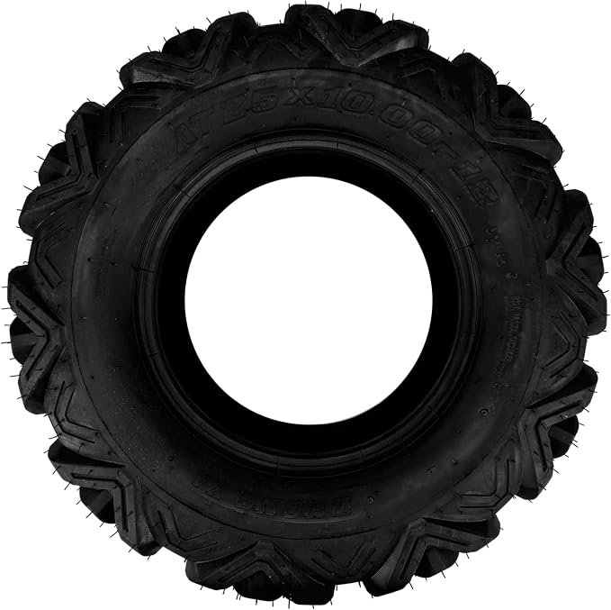 Torchbeam 25x10-12 ATV Tire, 6 -Ply Off-Road Tire for All-Terrain ATV/UTV, 2 Pack