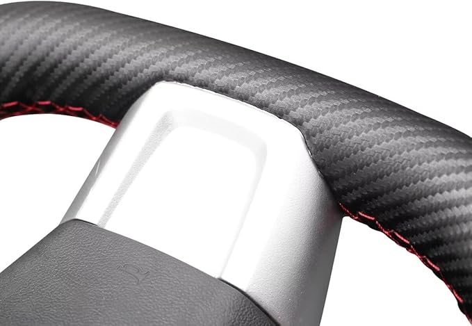 Custom Fit OEM Suede Carbon Fiber Leather Steering Wheel Cover for Subaru WRX STI 2015 2016 2017 2018 2019 2020 2021 / Subaru Levorg 2015-2019 Interior Accessories (1)