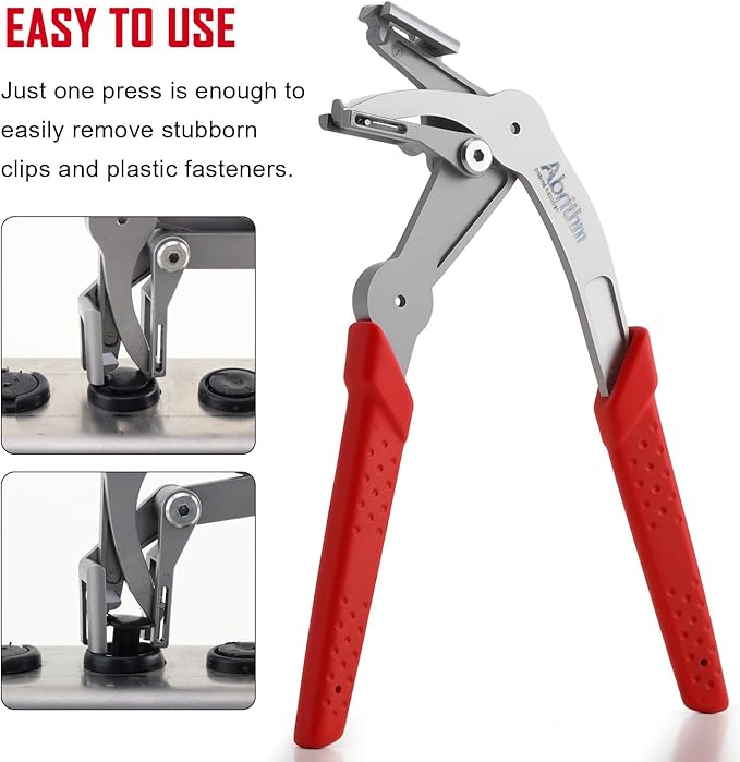 Car Clip Pliers, Panel Clip Removal Pliers, Professional Plastic Fastener Removal Tool for Removing Automotive Fasteners Clips Without Damage