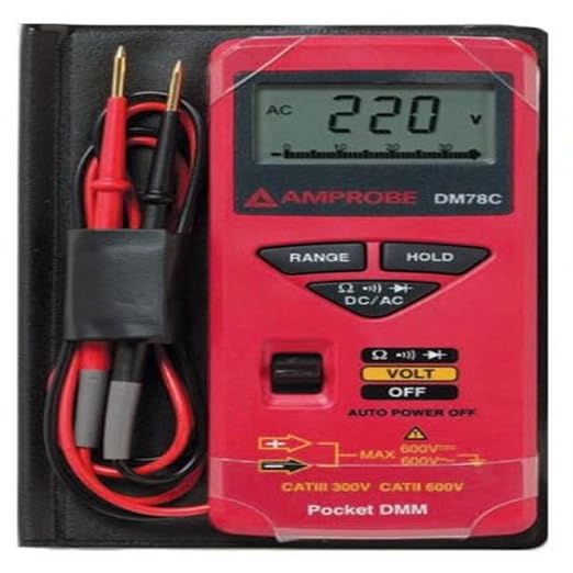Amprobe-3156830 DM78C Credit Card Size Digital Multimeter