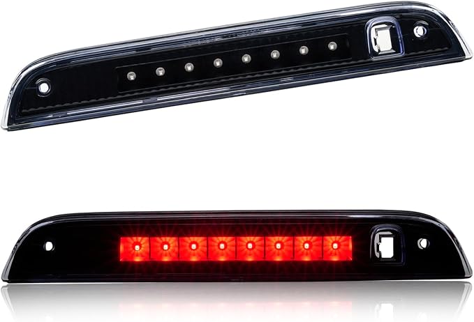 Third 3rd Brake Light LED for 2007-2017 Jeep Patriot, High Mount Rear Brake Lights Assembly for 07-17 Jeep Patriot, Waterproof Center Cab Lamp Stop Light (Black)