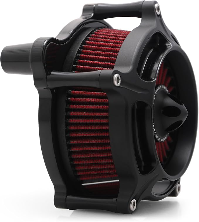 For harley air cleaner filter Sportster Softail Touring street road king glide Dyna for harley davidson air intake filters (OPS Black - Red Filter, D-For M8 Touring/Softail 2018-UP)