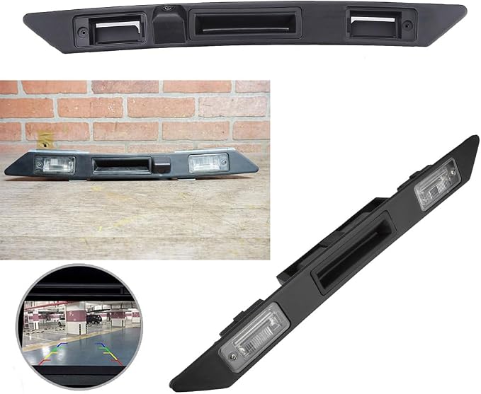Vehicle HD Car Rear View Camera Trunk Handle with Night Vision Backup Parking Camera Replacement for Audi A3 A4/S5 A6/S6 Q7 RS3 S3 RS6 S6 A6 A6L Plus RS Variants Kombi(No.LS8001C)