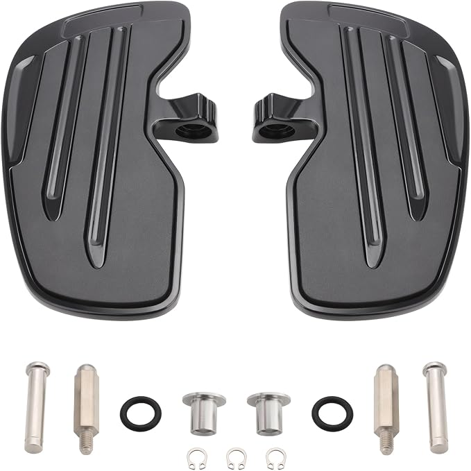 Motorcycle Driver Floorboards Foot Pegs for Indian Scout Sixty Bobber Replace Part Compatible with Indian Scout 2015-2024 (Black)