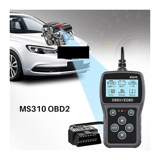 Automobile Fault Detector, Multi-Language Read Vehicle Information OBDII Scanner Vehicle OBD2 2Pcs Code Reader MS310 Car Diagnostic Scan Tool Work for Car Auto