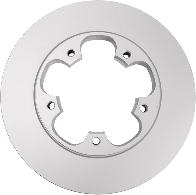 TRQ Rear Brake Rotor Set G Coated Solid Compatible with 2015-2023 Ford Transit-150 Transit-250 Transit-350