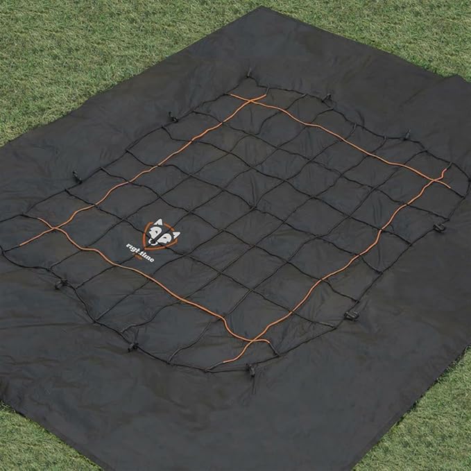 Rightline Gear Weatherproof Truck Bed Cargo Net with Built-in Tarp, 8.8 by 10 Feet