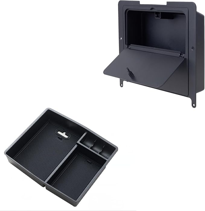 JDMCAR Center Console Organizer and One-Touch Hidden Storage Box Compatible with 2024 2025 Toyota Tacoma and 2025 4Runner Accessories
