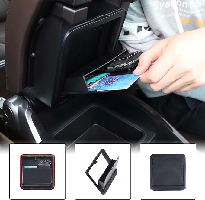Car Armrest Hidden Storage Box Compatible with Land Rover Range Rover Executive 2018-2022Center Console Handrail Privacy Organizer Tray Armrest Storage Box Container Insert Pallet Manager Accessories