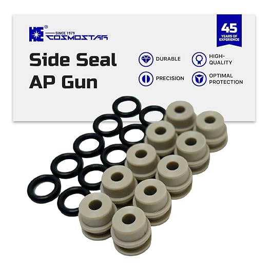Cosmostar High-Performance Polymer Durable Side Seals with O-Ring for Fusion Air Purge Gun (277298, 246348, 248128) (10 Sets)