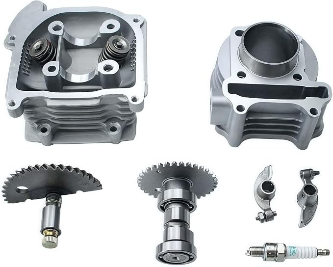 47mm Big Bore Complete Cylinder Rebuild Kit Head Comp fit for 4 Stroke GY6 49cc 50cc 139QMA 138QMB Engine Parts Chinese ATV Quad Scooter Go Kart (64mm standard valve)