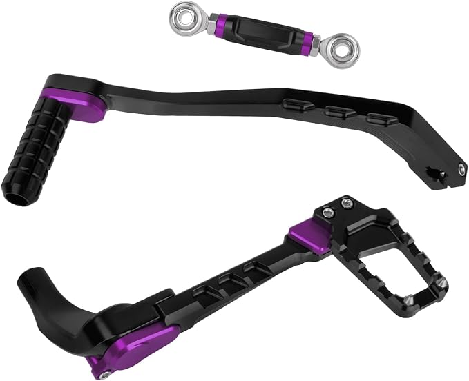 Motorcycle Mid Control Kit Footpegs Linkage Lever Set Fit for Harley Softail Low Rider FXLRS 2020-2025 FXLRST 2022-2025 Street Bob FXBB 2018-2025 (Purple)
