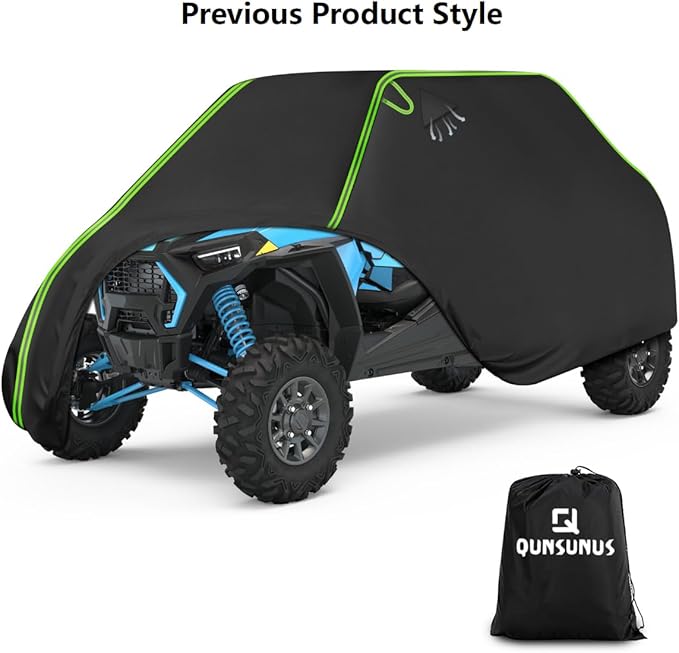 QUNSUNUS UTV Cover for Polaris RZR 1000 XP 4 Seater Compatible with Xpedition ADV/XP,Can-Am Maverick/Commander, Waterproof All Weather for Sun and Dust Protection