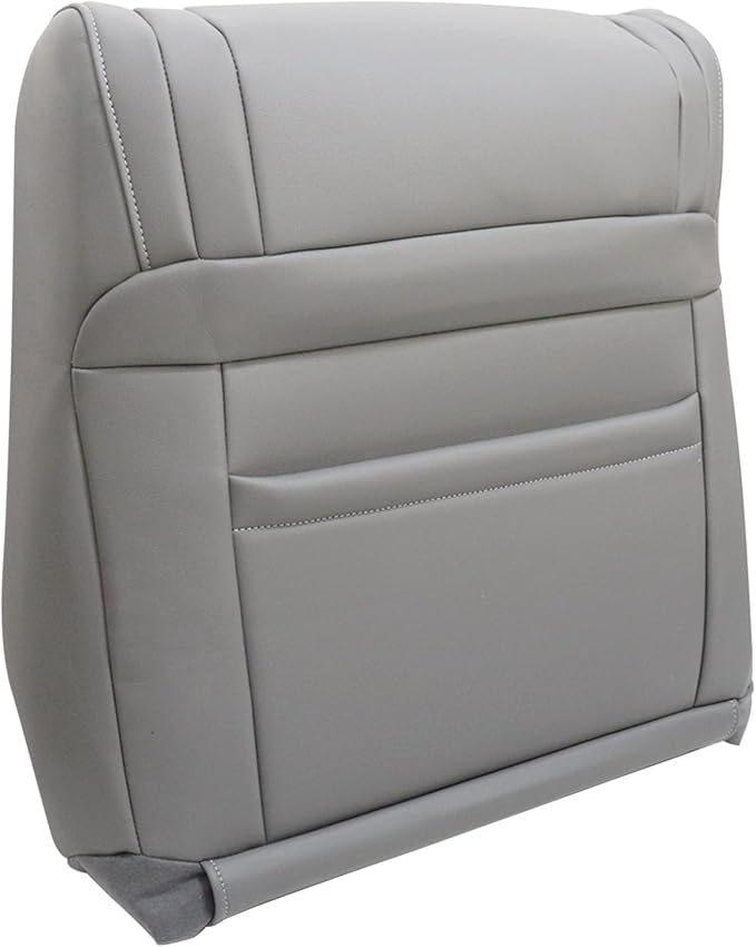 GXARTS Driver and Passenger Side Bottom & Top Lean Back Replacement Leather Seat Cover Gray Compatible with Toyota Tundra Work Truck 2007 2008 2009 2009 2010 2011 2012 2013