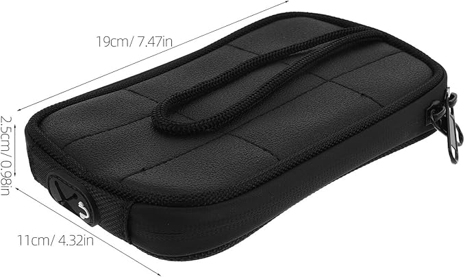 Happyyami Magnetic Motorcycle Tank Bag with PU Phone Case Small Touchscreen Pouch for Motorbikes Electric Bikes and Scooters All-weather Protection and Quick Access Storage