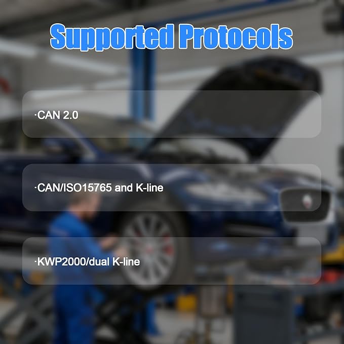 AMHTDOL K-CAN OBD2 Diagnostic Scanner Cable,Compatible with Jaguar for Land Rover for Toyota for Mitsubishi for Subaru,Professional Vehicle OBD Code Reader Car Diagnostic Tool
