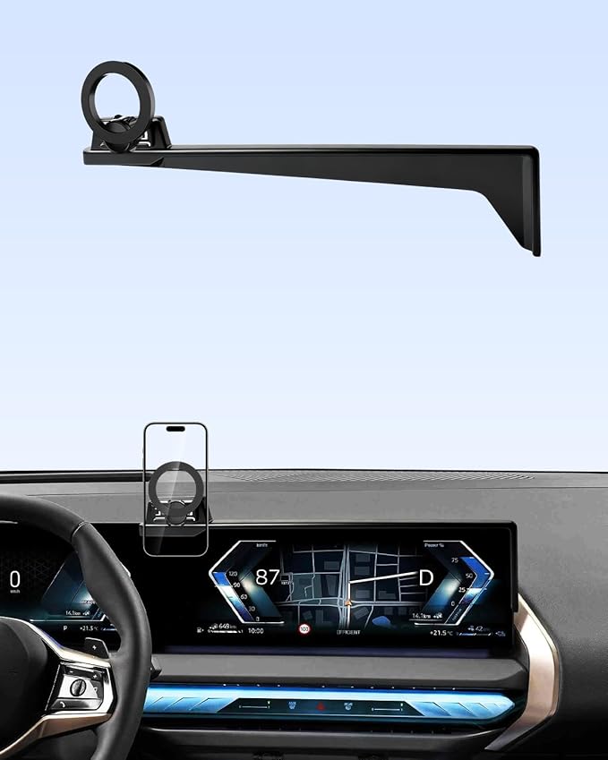 PZK Car Phone Holder for BMW X3 2025 2026 Accessories 14.9-Inch Screen Fixed Clip, BMW Car Phone Mount Compatible with Magsafe 360° Rotation Not Affect Vent Automobile Phone Cradles (Not Fit BMW X4)