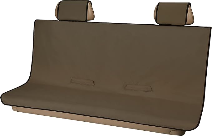 CURT 18522 Seat Defender 58-Inch x 63-Inch Brown Waterproof Universal Extra-Large Bench Truck Seat Cover Protector