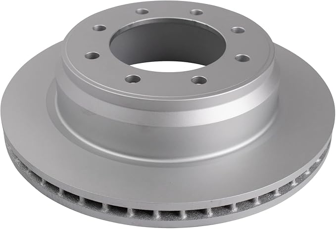 TRQ Rear Brake Rotor Set G Coated Vented Compatible with 2012-2021 Nissan NV1500 NV2500 NV3500