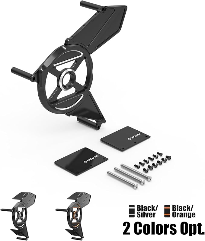 NICECNC Black Transmission Sprocket Cover Sprocket Protector Aluminum Compatible with Harley Sportster S RH1250S 2021-2024, Nightster RH975 2022-2024, Replacement for 34800055, See Fitments